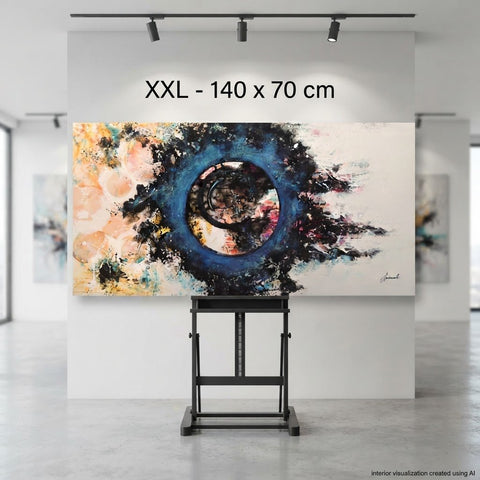 Monika Spiewak - Abstract - Oil Painting Stretched On The Frame - XXL - Ready To Hang - 1/1 Unique Piece