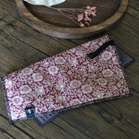 William Morris Mallow Wine Extra Strong 4ply Dishcloth