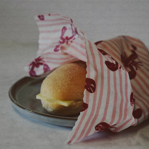 Lobster Beeswax Wraps – Reusable Food Wrap Set (3 Pack)