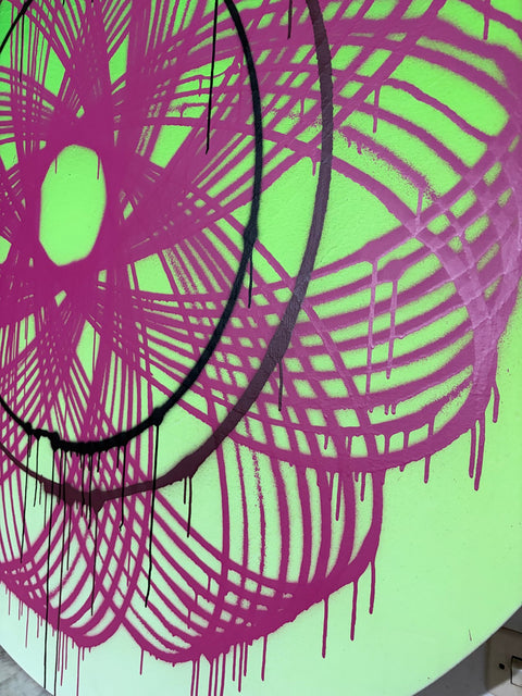 Jason Revok (1977) - Spiro_Small florGreen_ Mag_BIk_1/22,2022
