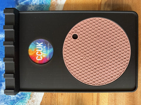 Resin Artist Drip Tool Tray — 3D Printed with Silicone Mat Inserts