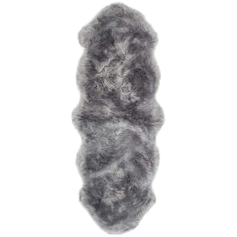 Genuine Grey Sheepskin Faux Fur Rug
