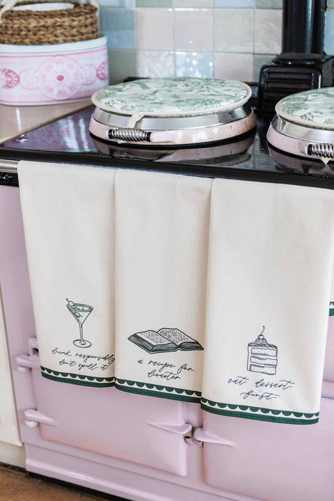 A Recipe For Disaster Tea Towel