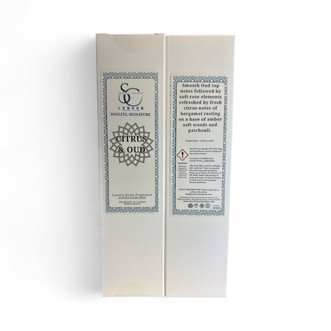 Citrus & Oud Luxury Room Spray (Alcohol‑Free) – 100ml