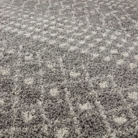 Moroccan Grey Shaggy Rug | 1010