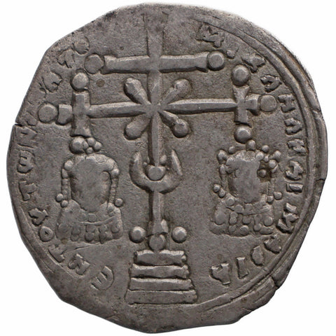 1071 - 1078 Byzantine Empire Miliaresion Michael VII with Maria Coin Constantinople Mint