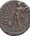 108 - 107 BC Roman Republic Denarius Lucius Valerius Flaccus Coin