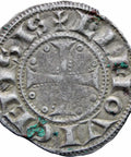 1106 – 1150 Denarius Abbaye de Sain - Martial de Limoges France Coin Silver
