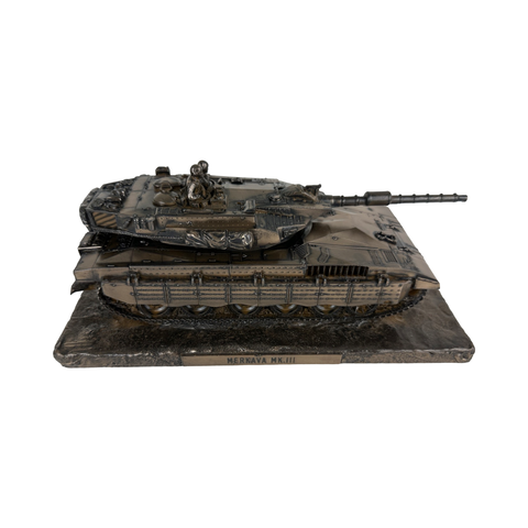 Israeli Makava Mk3 cold cast bronze military statue sculpture