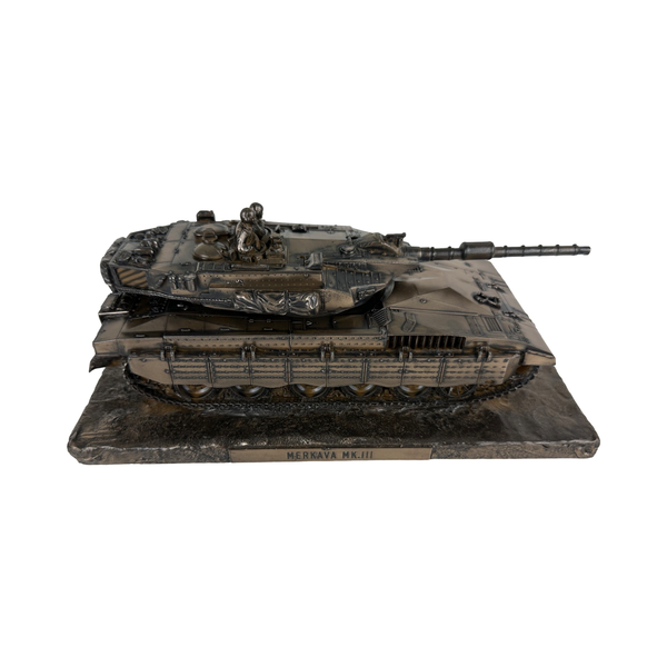 Israeli Makava Mk3 cold cast bronze military statue sculpture