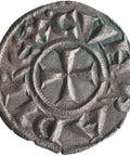 1160 - 1180 Republic of Genoa Denier Coin Silver Class B2