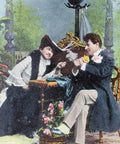 1905s Edwardian Era Romantic Love Postcard King Edward VII One Penny Stamp