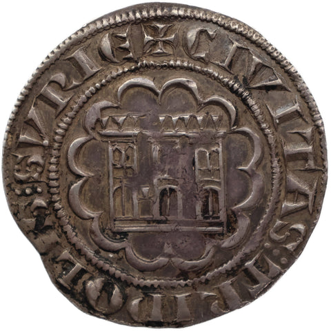 1275 - 1287 Gros Bohemond VII Coin Crusader and Christian states