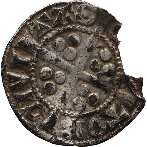 1279 - 1307 England Edward I Penny Coin Silver Canterbury Mint