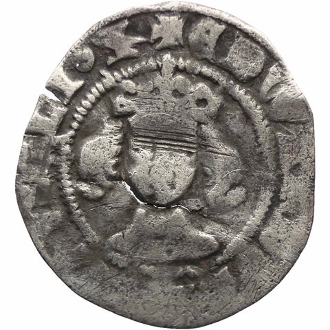 1353 England Edward III One Penny Coin Silver York Mint Long Cross