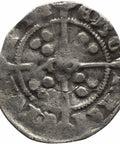 1353 England Edward III One Penny Coin Silver York Mint Long Cross