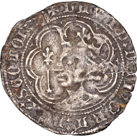 1367 - 1371 Groat David II of Scotland Coin Silver Edinburgh Mint 3rd Coinage