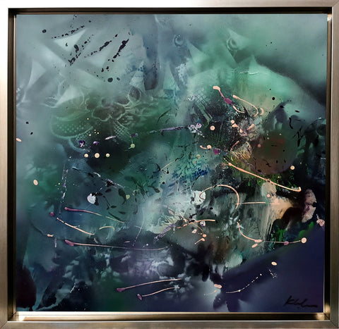 Ovidiu Kloska - Metahysical framed dreamscape The Hidden Calligraphy of Soft Moss and Time