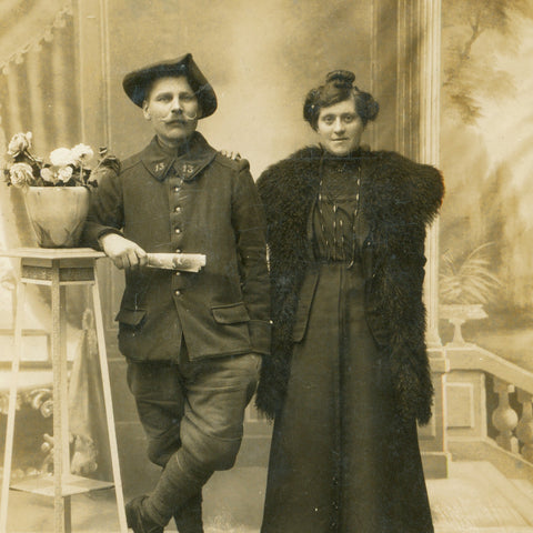 13e Bataillon de Chasseurs Alpins World War I French Soldier Photo Postcard