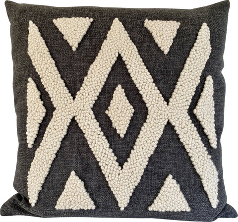 Punch Needle Cushion Cover - Ndebele Pattern 2