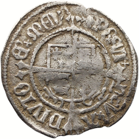 1504 - 1509 Henry VII Half Groat England Coin Profile issue, York Mint, Rose mintmark, Archbishop Bainbridge