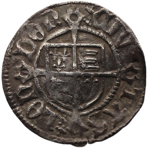 1526 - 1544 Henry VIII Sovereign Penny England Coin Silver London Mint 2nd coinage Rose Mintmark