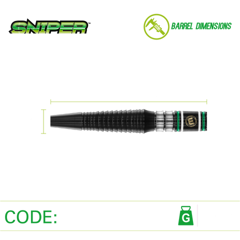 Winmau Sniper Black 90% Darts