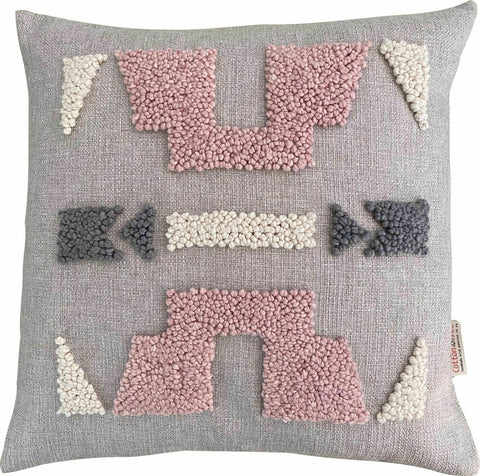 Punch Needle Cushion Cover - Ndebele Pattern 1