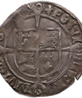 1544 - 1547 Groat - Henry VIII 3rd coinage London Tower Mint Lis