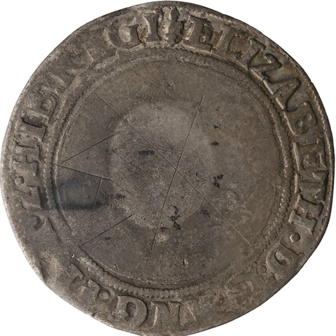 1559-1560 Shilling Elizabeth I Coin England 1st issue Lis 