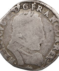 1561 L Teston Charles IX France Henri II Coin Bayonne Mint Silver