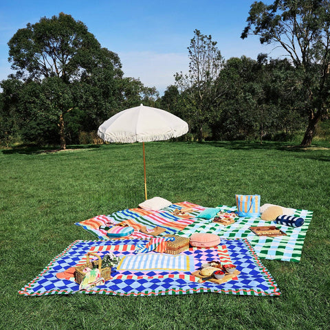 Dock & Bay Picnic Blanket - Apple Tart: Large (170x170cm)
