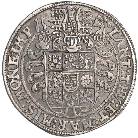 1575 1 Thaler Saxe - Weimar Germany Coin Friedrich Wilhelm I and Johann III