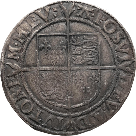1582-1584 Shilling Elizabeth I Coin England 6th issue Mint Mark A