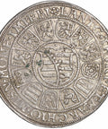 1589 1 Thaler Saxe - Coburg - Eisenach Germany Coin Johann Casimir and Johann Ernst