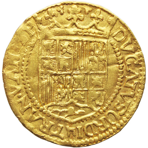 1590 - 93 Ducat Gold Coin Spanish Netherlands Overijssel Philip II of Spain