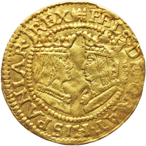 1590 - 93 Ducat Gold Coin Spanish Netherlands Overijssel Philip II of Spain