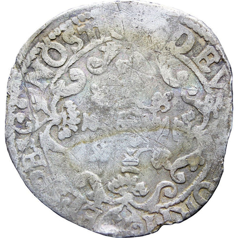 1601 Netherlands West Friesland 6 Stuivers Roosschelling Hammered Silver Coin