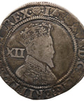 1605 - 1606 Shilling James I England Silver Coin 2nd issue, 3rd bust Mintmark Rose Hammered Coins