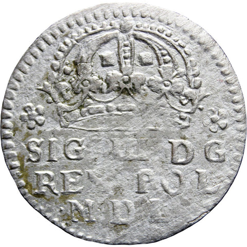 1609 Grosz Sigismund III Groschen Polish–Lithuanian Commonwealth Silver Coin Mint Krakow
