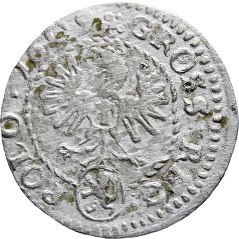 1609 Grosz Sigismund III Groschen Polish–Lithuanian Commonwealth Silver Coin Mint Krakow