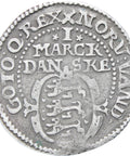 1617 One Mark Denmark Norway Coin Christian IV 