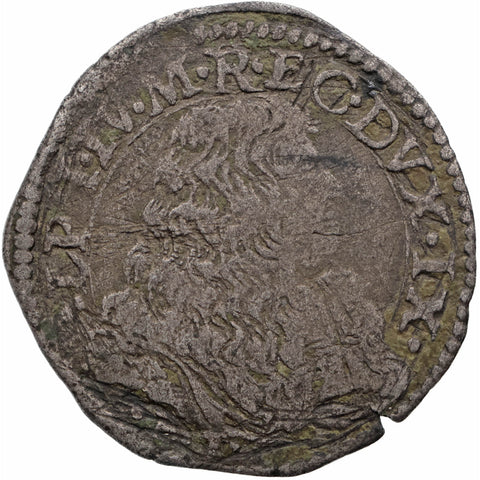 1658 - 1662 1 Giorgino Alfonso IV d'Este Coin Duchy of Modena Reggio Italy