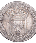 1661 A 1/12 Écu Louis XIV France Coin Mint Paris