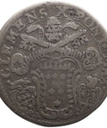 1671 20 Bolognini (Lira) Clement X Coin Papal Italy States