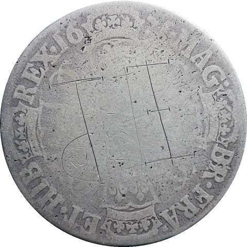 1675 Crown Charles II Great Britain Silver Coin