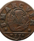1686 - 1690 2 Soldi Republic of Venice Coin Italy Isole and Armata