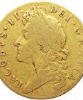 1687/6 Guinea James II Coin UK Gold 2nd bust Overdate