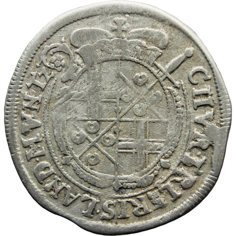 1692 3 Albus Johann Hugo von Orsbeck Archbishopric of Trier Germany Coin