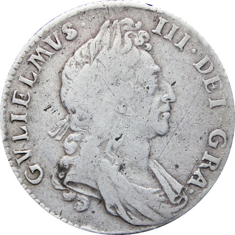1697 Shilling William III Great Britain Coin Silver